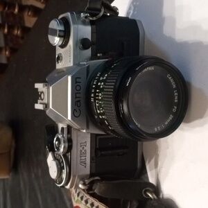 Canon AE1 Camera with FD 28 mm Lens